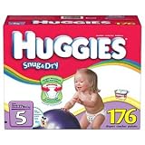 Huggies Diapers Size5 Quantity 176 LeakLock protection Large