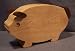 Wooden Bank - Pig