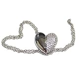 4GB Crystal Heart USB Jewelry Drive with Case