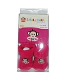 Small Paul Frank CAP & Booties 2 PCS SET 0-12 Months Girl Boy NEW Born Baby Infant with Small Paul Sign Pink NEW