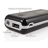 Anker Astro 5600mAh External Battery Pack and Charger (Power Bank) for Motorola Atrix 2, Droid RAZR, Droid 3, Droid Bionic; Samsung Epic 4G Touch, AT&T Galaxy S II(SGH-I777),T-moblie Galaxy S II(SGH-T989), Galaxy S II i9100; HTC Sensation, EVO 3D, EVO Shift, Rezound, Amaze, Sensation XE/XL, Thunderbolt; LG Optimus 2X, Optimus V, Thrill, Revolution; iPhone 4S, iPad 3, iPod Touch5, iPod Nano, Kindle, and more - Black [FREE usb plug enables samsung galaxy tab to get charged by power bank]