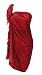LALEELA Cadeau Fête des Hot Maroon auto impression sarong wrap plage paréo cover-up Mère robe de printemps Resort
