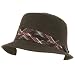 NWT UPF 50+ Sun Beach Flat Top Bucket Crusher Hat Black
