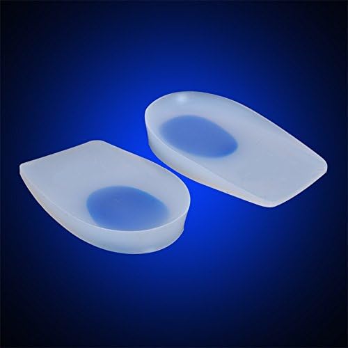 Genesis Seller Silicone Gel Heel Cups/Pads 100% Medical Grade Silicone Shoe Insoles (Shoe Size 4~7)