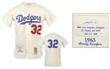 Sandy Koufax Los Angeles Dodgers Autographed 3 Stat Embroidered 1963 Patch CC Jersey