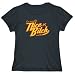 T-Shirt Womens Black I AM A PRETTY NICE BITCH, REALLY Welsh Terrier Dogs