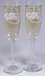 Hat & Bouquet Toasting Flutes