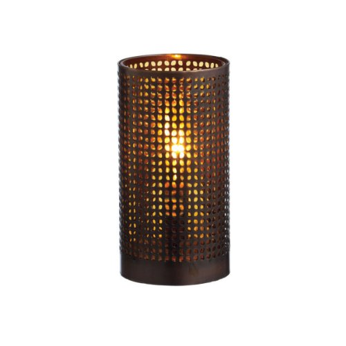 Pack of 2 Modern Copper Cut-Out Iron and Glass Torchiere Lamps 8