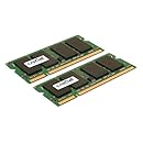 Crucial 8GB Kit (4GBx2) DDR2 800MHz (PC2-6400) CL6 SODIMM 200-Pin Notebook Memory Modules CT2KIT51264AC800