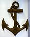 Large Anchor Cast Iron Rust Finish Nautical Decor