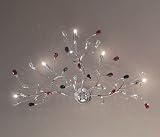 PAPAGENA:Wandleuchte,Made in Italy, STRASS Swarovski Kristall,Chrom