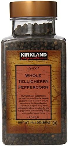 Kirkland Signature Whole Black Peppercorn - 6.3 oz Each 12 Packs Certified OU Kosher