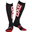AXO Race Youth Boys Off-Road/Dirt Bike Motorcycle Socks w/ Free B&F Heart Sticker Bundle - Black