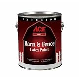 ACE PAINT DIVISION 136A113-6 EXTERIOR BARN AND FENCE LATEX FLAT PAINT - GALLON GREEN (PACK...