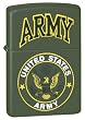 United States Army Zippo Lighter, Green Matte