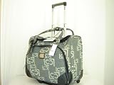 Liz Claiborne Paige Signature Collection Rolling Business Laptop Case ~ Dark Gray In Color