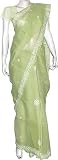 Designer Saree in Cotton Chikan Embroidery Purple (ochsari097)