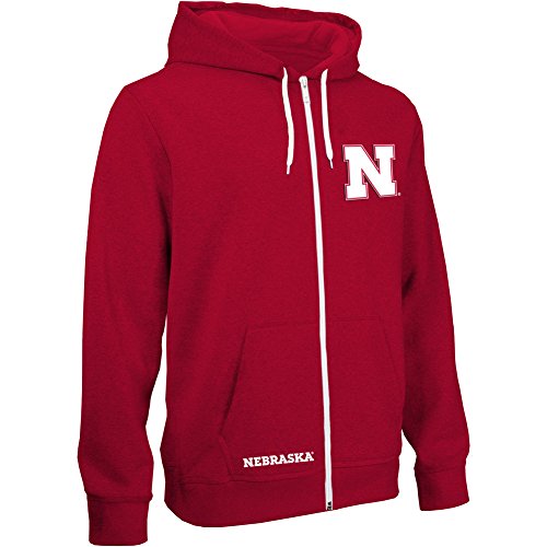 Nebraska Cornhuskers Zip Up Hooded Sweatshirt Red