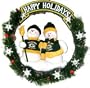 Green Bay Packers 20" Team Snowman Wreath