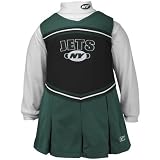 Reebok New York Jets Green Preschool 2-Piece Cheerleader Dress