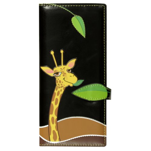New Giraffe Black Large Woman's Wallet By Shagwear