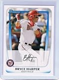 2011 Bowman Prospects Baseball Card # BP1 Bryce Harper RC - Washington Nationals (RC - Rookie Card) MLB Trading Card in Screwdown Case