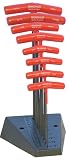 Bondhus 15389 Set of 8 Hex T-handles with Stand, 9-Inch Length, sizes 2-10mm
