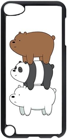 iPod Touch 5 Case, iPod 5 cases - Highly Protective Black Back Case Cover for iPod 5 We Bare Bears Stack Perfect Fit Hard Case Cover For iPod Touch 5