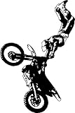 41ouvLhHAML. SL160  MOTORCROSS/DIRT BIKE WALL STICKERS DECALS GRAPHICS ART, BLACK