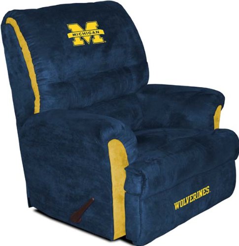 Michigan Wolverines NCAA Big Daddy Recliner By Baseline