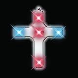 Cross Necklace Flashing Blinking Light Up Jewelry (5-Pack)
