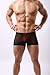 DomiGe Sheer Mesh Boxer Trunks, Mens, Black (5006)