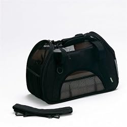 Bergan Comfort Carrier Soft-Sided Pet Carrier, Small, Black