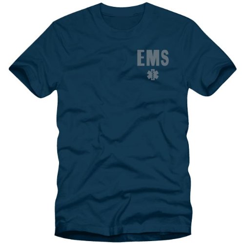 Reflective EMS Navy Blue Moisture Wicking Duty T-shirt