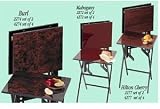 Scheibe 2272 Mahogany Snack Tables - Set of 2 - 16 x 19 x 25 Inch