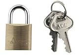 Gilmour ACE SOLID BRASS PADLOCK Stainless steel springs