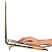 MOSISO PU Leather Case Only Compatible MacBook Air 13 Inch A1466 / A1369, Premium Quality Book Folio Protective Stand Cover Sleeve, Gold