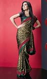 Aloki Printed Georgette Saree / Sari fabric for casual wear