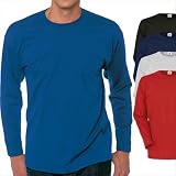 LANGARM T-SHIRT FRUIT OF THE LOOM S M L XL XXL