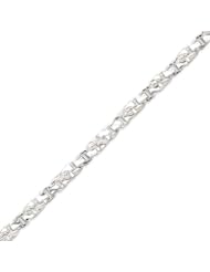 Sterling Silver 5.5mm Twisted Box Link Chain - 8 Inch
