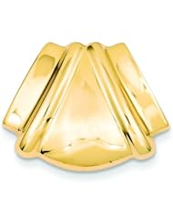 14K Gold Fancy Omega Slide Pendant Charm Jewelry New AY