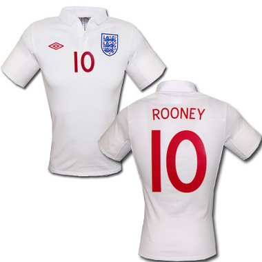 England Rooney Trikot Home 2010, Größen: 36 = S