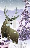 Snowy Reindeer Decorative Switchplate Cover