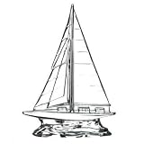 WATERFORD CRYSTAL COLLECTIBLES TALL SAILBOAT - CLEAR