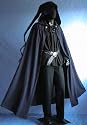 Mittelalter Zipfelcape, Cape, Gothic Umhang, Vampir, Larp Mantel 48-56 Dunkelblau 5011
