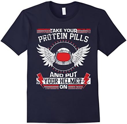 Men's Take Your Protein Pills T-Shirt Medium Navy