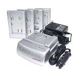 Lenmar BCLC1X3 3.6 Volt-7.4 Volt LI-ION Charger for Camcorder and Camera Batteries