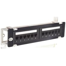 Morris Products 88042 Cat 5E Vertical 12 Port Patch Panels, 12 Port Vertical