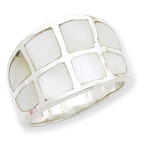 Sterling Silver Mother of Pearl Ring