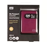 WD My Passport Essential 320 GB Hard Drive USB 2.0 WDBAAA3200 (Purple)